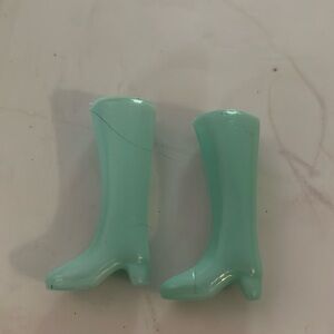 Barbie doll boots light blue 70’s